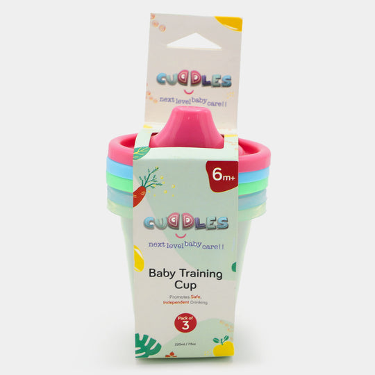 Baby Training Cup 220ml Pack Of 3, 7.6oz