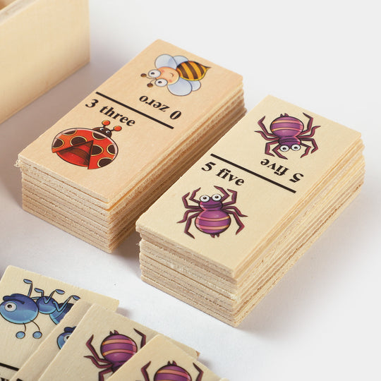 Wooden Toy Insects Dominos For Kids