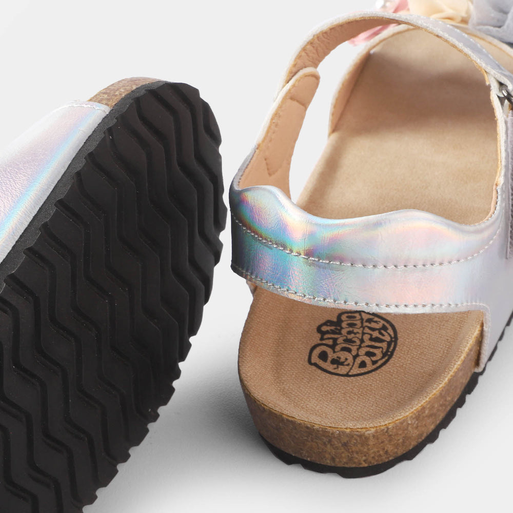 Girls Sandal 123-4-SILVER