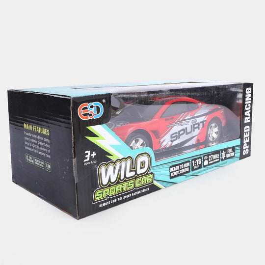 Remote Control Racing Champion Car With Light For Kids