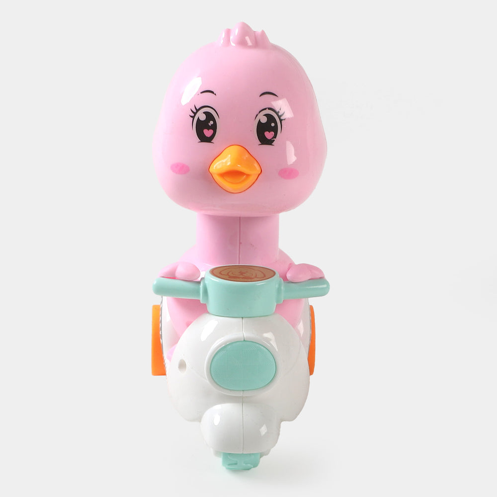 Wind Up Motorcycle Duck Play Toy For Kids