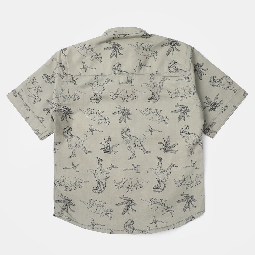 Boys Casual Shirts Dino Monster - LT.Green