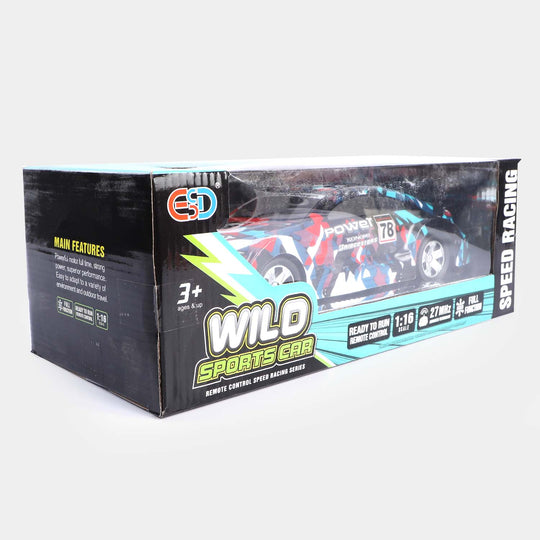 Remote Control Racing Champion Car With Light For Kids