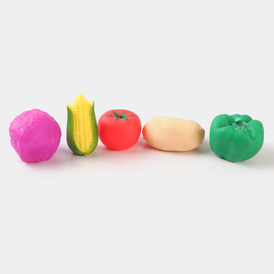 Multi-Color Rubber Soft Toys With Sound | 5PCs