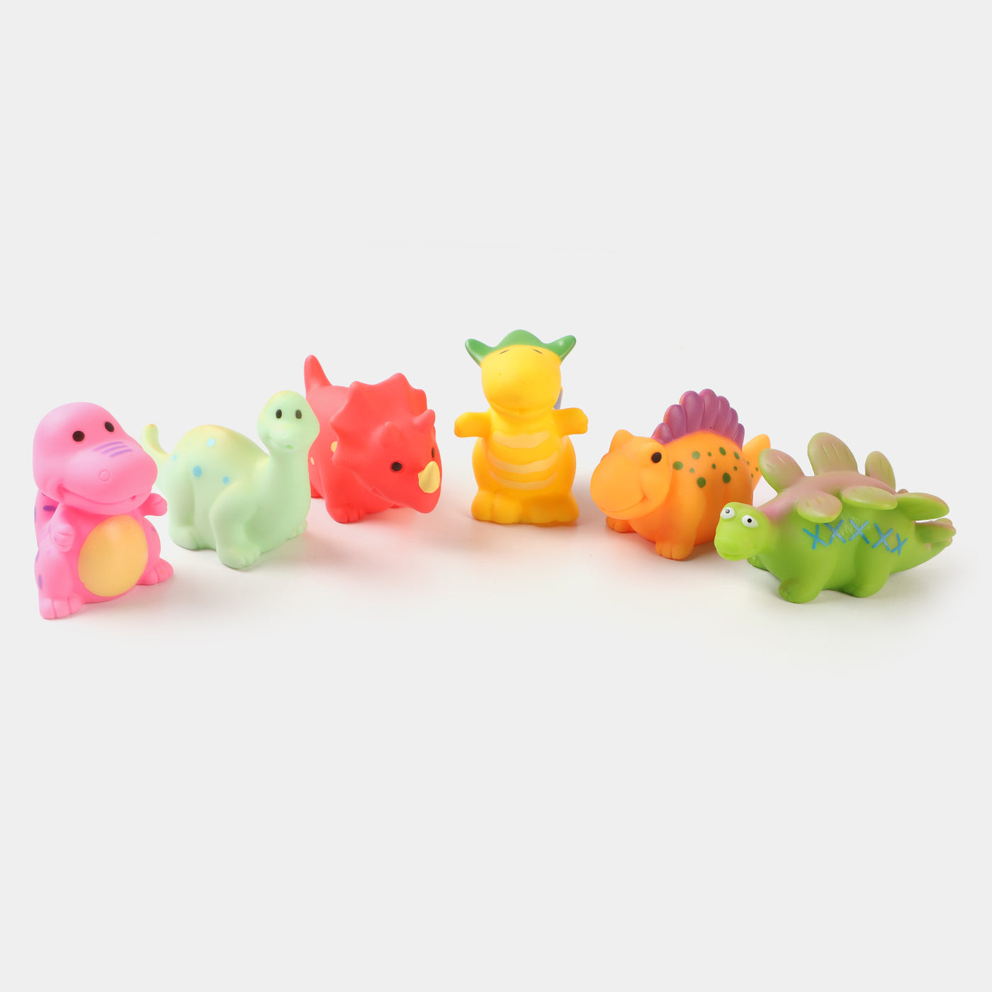 Multi-Color Rubber Soft Toys | 6PCs