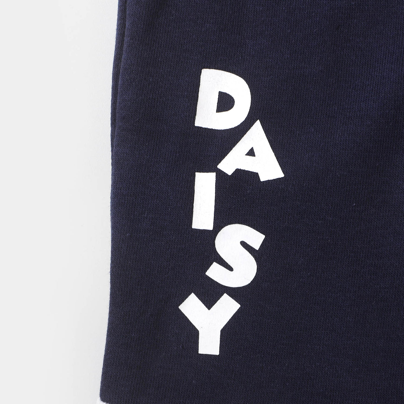 Girls Terry Pajamas Daisy - Navy Blue