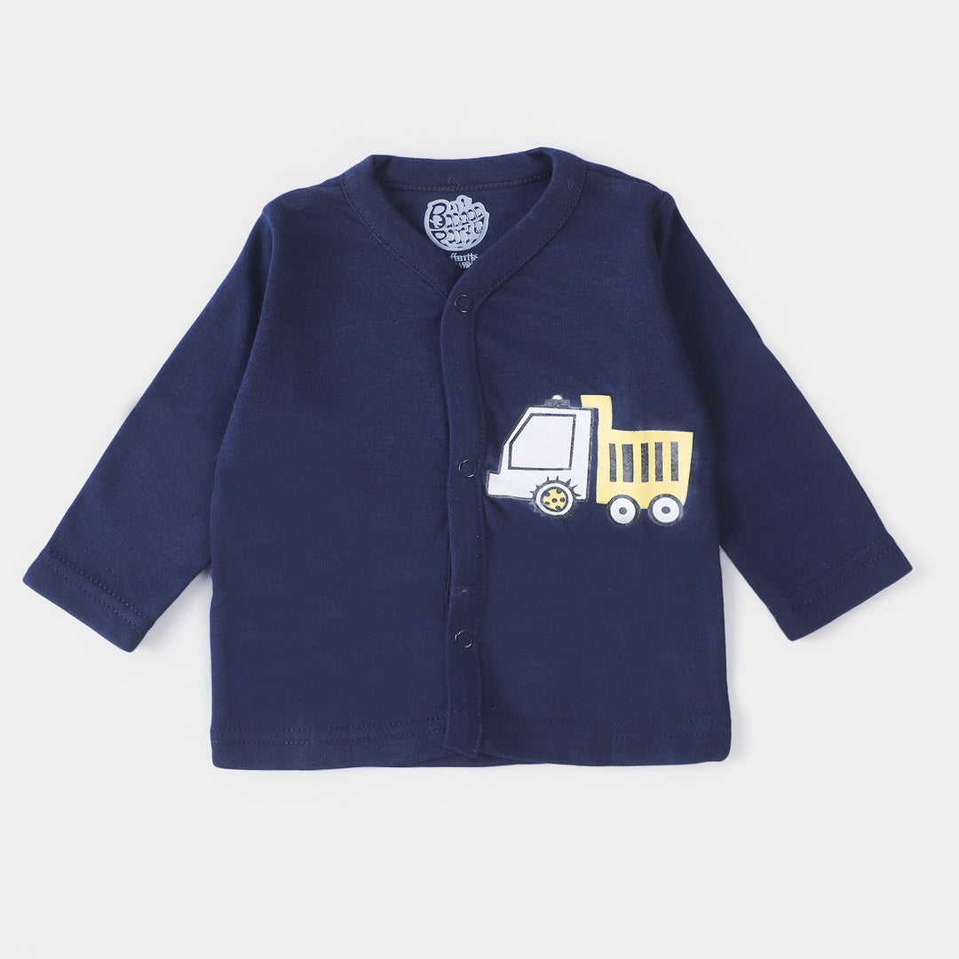 Infant Night Suit 2 Pcs Set - N.Blue