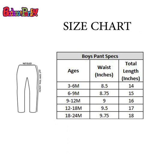 Infant Boys Denim Stretch Pant Jungle Beat-LIGHT BLUE