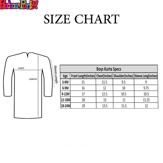 Infant Boys Poly Viscose Shalwar Suit (Lurex Detail)-T.Blue