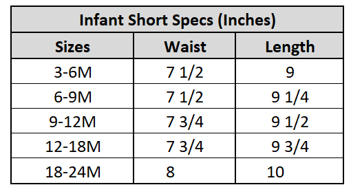 Infant Boys Cotton Terry Short