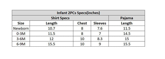 Infant Unisex Cotton Jabla Pajama Suit