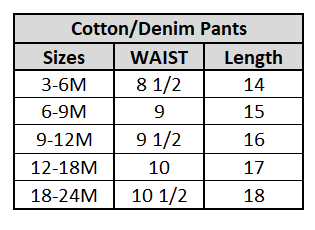 Infant Boys Denim Stretch Pant Be Happy-Ice Blue