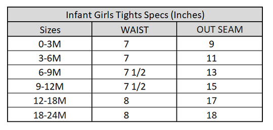 Infant Girls Lycra Jersey Tight Basic-O. Rust