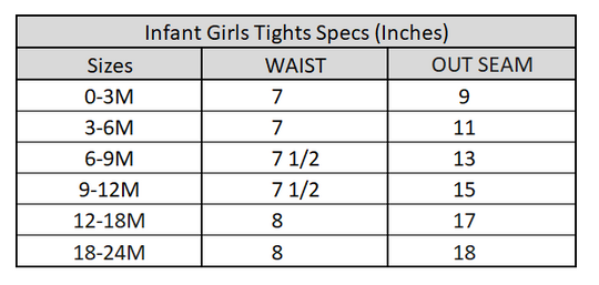 Infant Girls Lycra Jersey Basic Tight