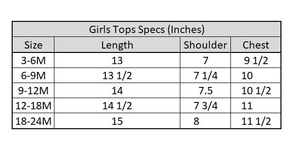 Infant Girls Cotton Emb Top Marine- Light Blue