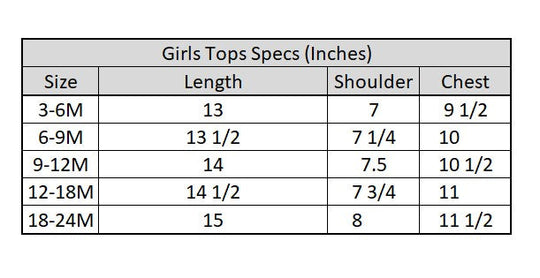 Infant Girls Cotton Emb Top Marine- Light Blue
