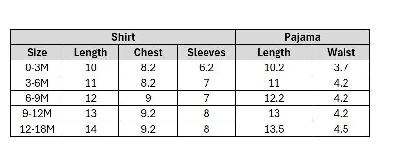 Infant Boys Cotton Jersey Night Suit