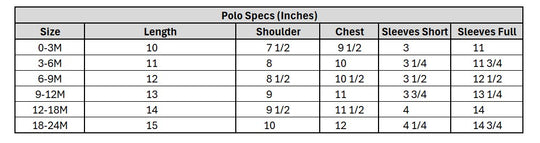 Infant Boys Jumbo Pique Polo (Teddy Bear) - White