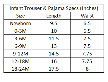 Infant Boys Bamboo Viscose Fabric Set Trouser 2pcs