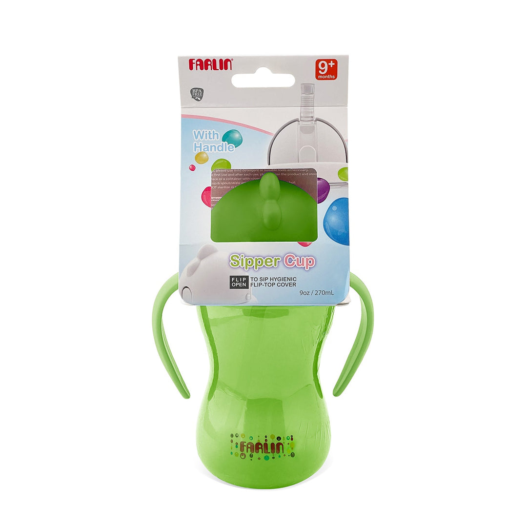Farlin Sipper Cup With Handle Green | 270ml | 9M+