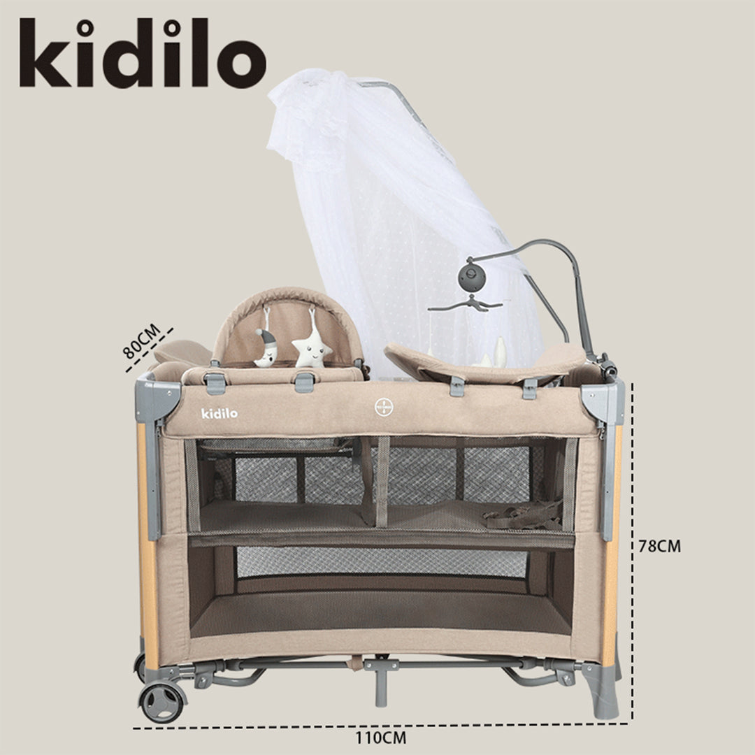 Kidilo 5-in-1 Baby Bed & Playpen | T703M
