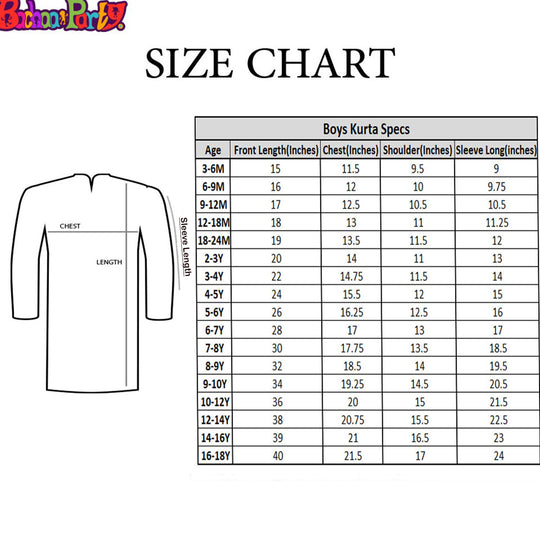 Boys Cotton Poplin Printed Kurta Cross stitch motif-Turkish