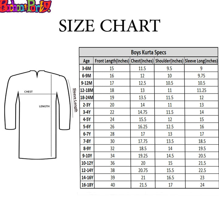 Infant Boys Basic Kurta - MAROON
