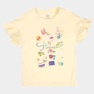 Girls T-Shirt Summer ESS - Cream