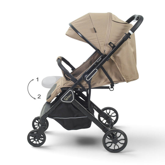 Stroller With Reversible Handle Beige T109-018