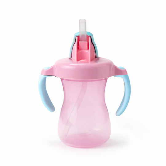 PETITE STRAW BOTTLE PINK 150ML