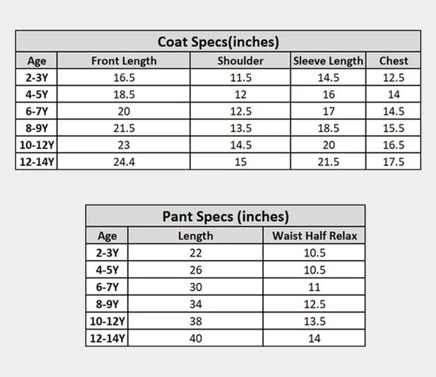 Boys Cotton Twill 3 Piece suit - Black