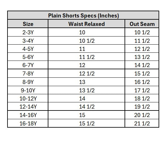 Boys Cotton Twill Shorts (Basic) - Grey