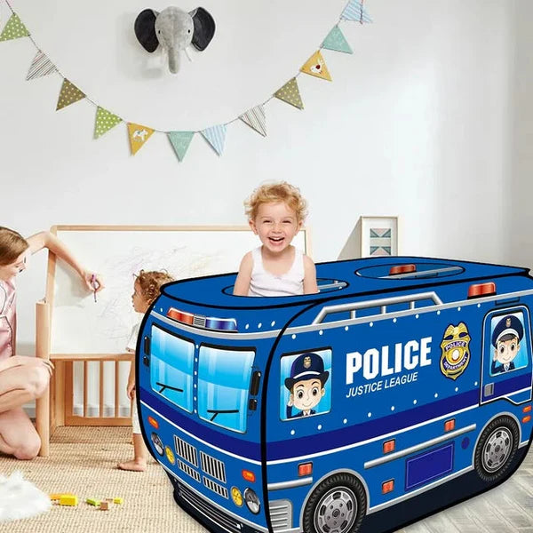 Police Car Pop Up Tent With Carrying Case