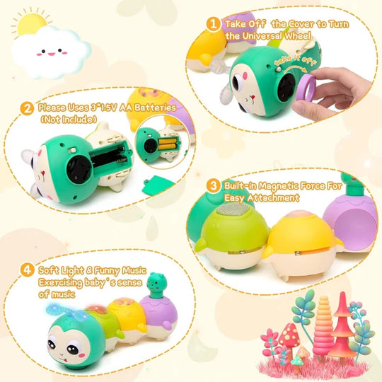 Magnetic Caterpillar Musical & Walking Toy