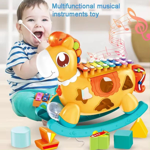 5 in 1 Rocking Horse Xylophone