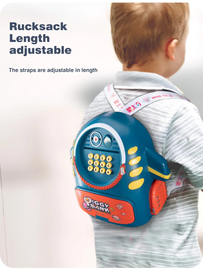 Electric Aerospace Money Bank with Light & Music Toy for Kids