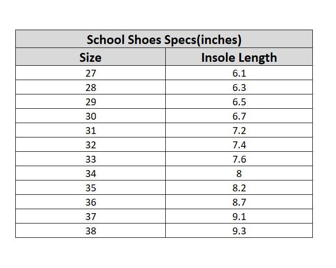 Girls School Shoes KR-01-BLACK
