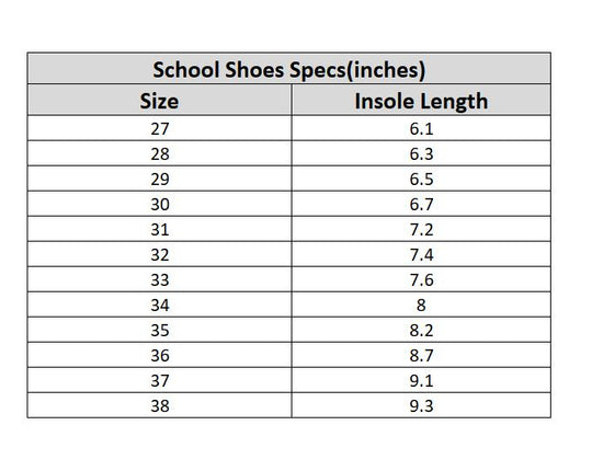 Girls School Shoes KR-01-BLACK