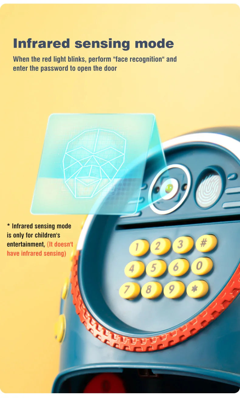 Electric Aerospace Money Bank with Light & Music Toy for Kids