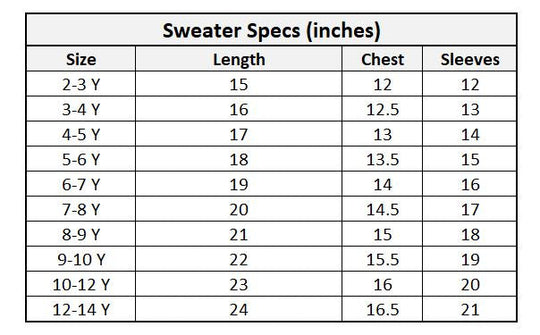 Boys Acrylic Sweater Never Enough-Bright Blue