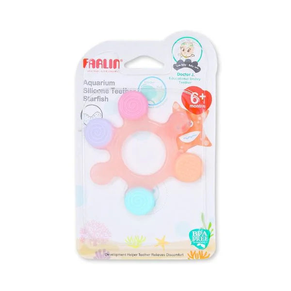 Farlin Silicone Teether – Pink Starfish