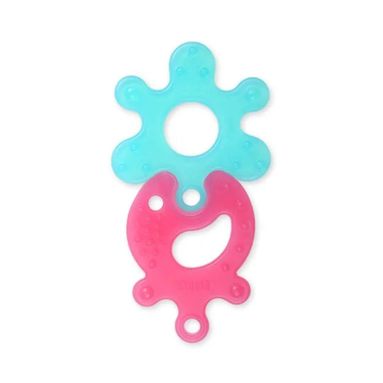 Farlin Teether & Soother Combo(Blue & Pink)