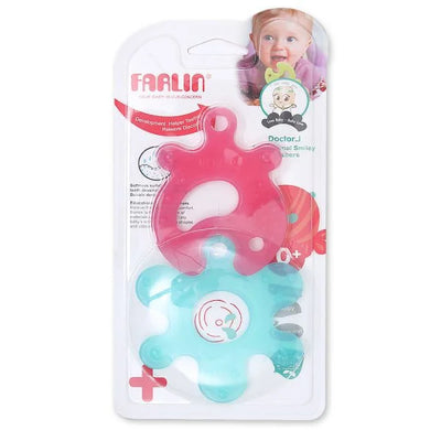 Farlin Teether & Soother Combo(Blue & Pink)
