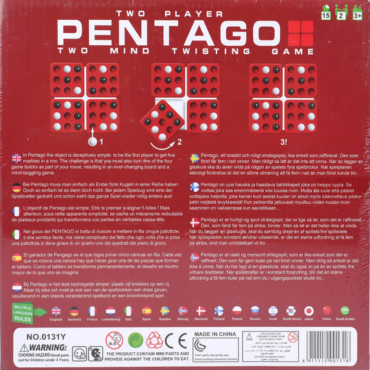 Pentago Strategy Mind-Twisting Board Game