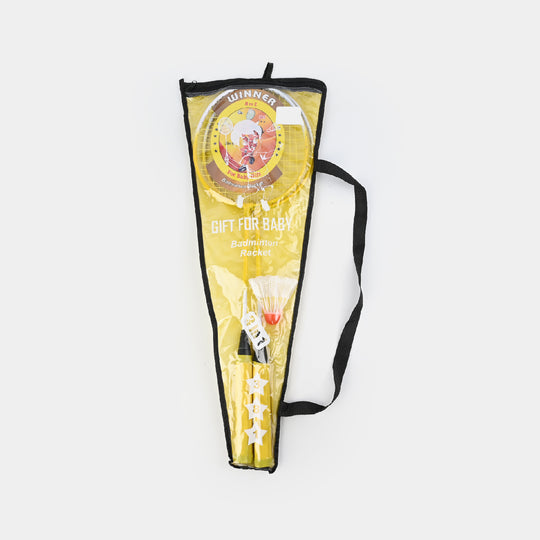 Badminton Racket Pair Junior With Plastic Shuttle