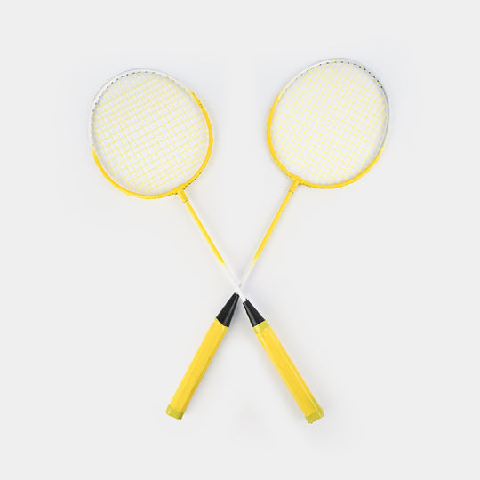 Badminton Racket Pair Junior With Plastic Shuttle
