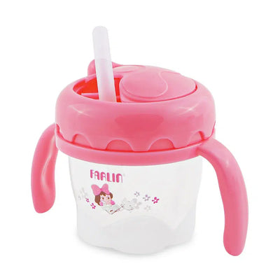 Farlin Straw Training Cup – Pink