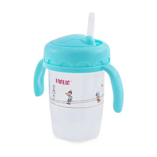 Farlin Straw Training Cup 240ML - Blue