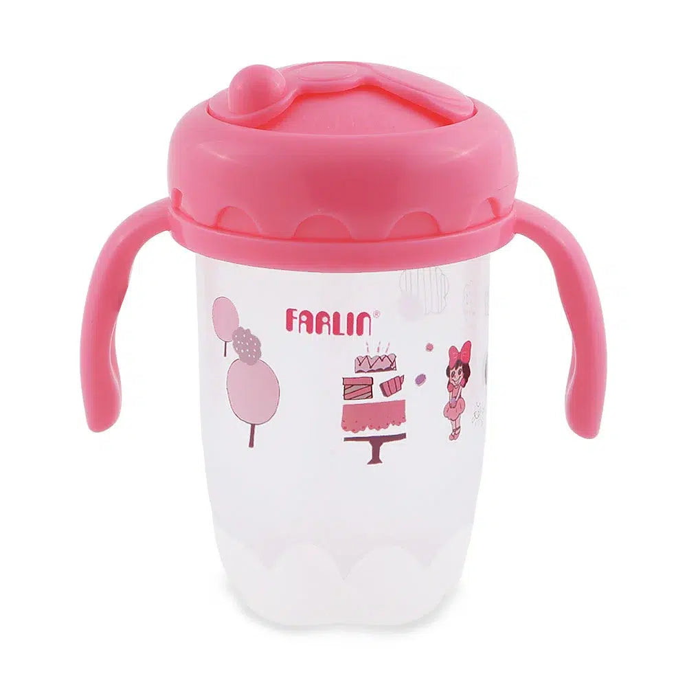Farlin Straw Training Cup 240ML - Pink