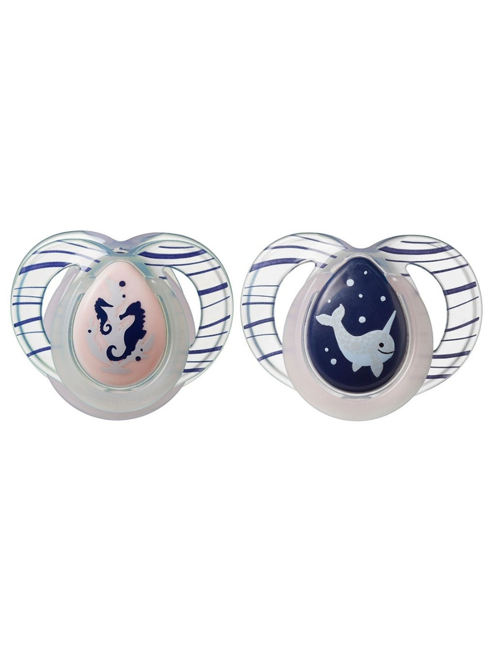 6-18M Soother Night Time 2-PK With Case Tommee Tippee 433374